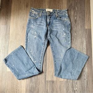 Paper Denim & Cloth Light Wash Bootcut Jeans Distressed Low Rise size 26